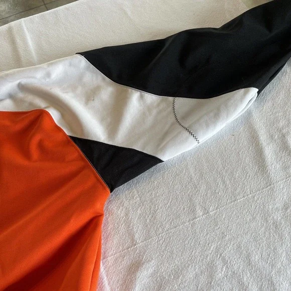 Minnesota Machine Hockey Jersey Sz M Orange Black White Glitter #2 Game Used - Picture 12 of 12